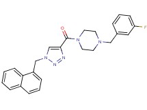 1-(3-fluorobenzyl)-4-{[1-(1-naphthylmethyl)-1H-1,2,3-triazol-4-yl]carbonyl}piperazine