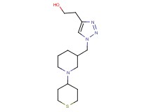 2-(1-{[1-(tetrahydro-2H-thiopyran-4-yl)-3-piperidinyl]methyl}-1H-1,2,3-triazol-4-yl)ethanol