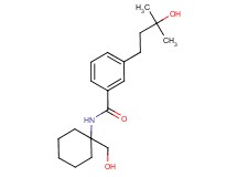3-(3-hydroxy-3-methylbutyl)-N-[1-(hydroxymethyl)cyclohexyl]benzamide