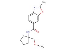 N-[1-(methoxymethyl)cyclopentyl]-2-methyl-1,3-benzoxazole-6-carboxamide
