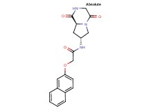 N-[(7R,8aS)-1,4-dioxooctahydropyrrolo[1,2-a]pyrazin-7-yl]-2-(2-naphthyloxy)acetamide