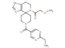 1'-[(2-ethylpyrimidin-5-yl)carbonyl]-5-(methoxyacetyl)-1,5,6,7-tetrahydrospiro[imidazo[4,5-c]pyridine-4,4'-piperidine]