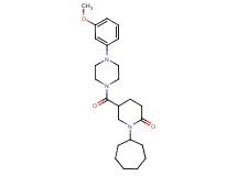 1-cycloheptyl-5-{[4-(3-methoxyphenyl)-1-piperazinyl]carbonyl}-2-piperidinone