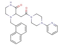 4-(1-naphthylmethyl)-3-{2-oxo-2-[4-(2-pyridinyl)-1-piperazinyl]ethyl}-2-piperazinone