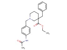 ethyl 1-[4-(acetylamino)benzyl]-3-benzyl-3-piperidinecarboxylate