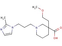3-(2-methoxyethyl)-1-[3-(2-methyl-1H-imidazol-1-yl)propyl]-3-piperidinecarboxylic acid