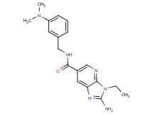 2-amino-N-[3-(dimethylamino)benzyl]-3-ethyl-3H-imidazo[4,5-b]pyridine-6-carboxamide