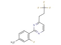 2-(2-fluoro-4-methylphenyl)-4-(3,3,3-trifluoropropyl)pyrimidine
