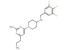 1-(2-methyl-6-propylpyrimidin-4-yl)-N-(3,4,5-trifluorobenzyl)piperidin-4-amine