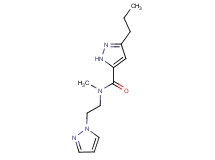 N-methyl-3-propyl-N-[2-(1H-pyrazol-1-yl)ethyl]-1H-pyrazole-5-carboxamide