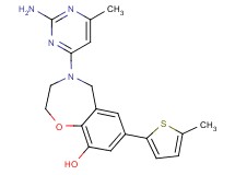 4-(2-amino-6-methylpyrimidin-4-yl)-7-(5-methyl-2-thienyl)-2,3,4,5-tetrahydro-1,4-benzoxazepin-9-ol