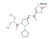 (4R)-1-cyclopentyl-N,N-diethyl-4-{[(2-oxo-2,3-dihydro-1H-imidazol-4-yl)carbonyl]amino}-L-prolinamide