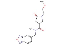 N-(2,1,3-benzoxadiazol-5-ylmethyl)-1-(2-methoxyethyl)-N-methyl-5-oxopyrrolidine-3-carboxamide