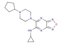 6-(4-cyclopentyl-1-piperazinyl)-N-cyclopropyl[1,2,5]oxadiazolo[3,4-b]pyrazin-5-amine
