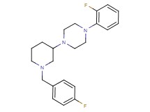 1-[1-(4-fluorobenzyl)-3-piperidinyl]-4-(2-fluorophenyl)piperazine