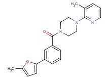 1-[3-(5-methyl-2-furyl)benzoyl]-4-(3-methyl-2-pyridinyl)piperazine