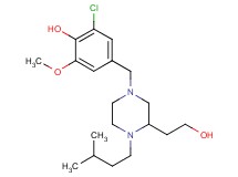 2-chloro-4-{[3-(2-hydroxyethyl)-4-(3-methylbutyl)-1-piperazinyl]methyl}-6-methoxyphenol