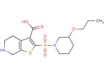 2-[(3-propoxypiperidin-1-yl)sulfonyl]-4,5,6,7-tetrahydrothieno[2,3-c]pyridine-3-carboxylic acid