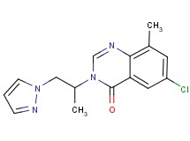 6-chloro-8-methyl-3-[1-methyl-2-(1H-pyrazol-1-yl)ethyl]quinazolin-4(3H)-one