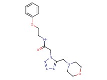 2-[5-(4-morpholinylmethyl)-1H-tetrazol-1-yl]-N-(2-phenoxyethyl)acetamide
