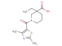 1-[(2,4-dimethyl-1,3-thiazol-5-yl)carbonyl]-3-ethylpiperidine-3-carboxylic acid