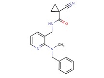 N-({2-[benzyl(methyl)amino]pyridin-3-yl}methyl)-1-cyanocyclopropanecarboxamide