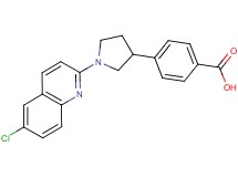 4-[1-(6-chloro-2-quinolinyl)-3-pyrrolidinyl]benzoic acid
