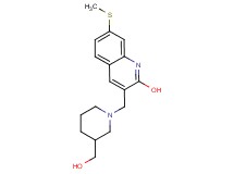 3-{[3-(hydroxymethyl)-1-piperidinyl]methyl}-7-(methylthio)-2-quinolinol