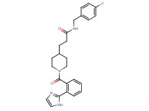 N-(4-fluorobenzyl)-3-{1-[2-(1H-imidazol-2-yl)benzoyl]-4-piperidinyl}propanamide