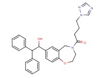 2,2-diphenyl-1-{4-[4-(1H-1,2,4-triazol-1-yl)butanoyl]-2,3,4,5-tetrahydro-1,4-benzoxazepin-7-yl}ethanol