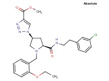 methyl 1-[(3S,5S)-5-({[2-(3-chlorophenyl)ethyl]amino}carbonyl)-1-(2-ethoxybenzyl)-3-pyrrolidinyl]-1H-1,2,3-triazole-4-carboxylate