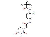 N-(2-chloro-4-{[(2,4-dioxo-3,4-dihydropyrimidin-1(2H)-yl)acetyl]amino}phenyl)-2,2-dimethylpropanamide