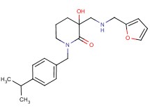 3-{[(2-furylmethyl)amino]methyl}-3-hydroxy-1-(4-isopropylbenzyl)piperidin-2-one