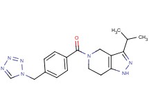 3-isopropyl-5-[4-(1H-tetrazol-1-ylmethyl)benzoyl]-4,5,6,7-tetrahydro-1H-pyrazolo[4,3-c]pyridine
