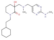1-(2-cyclohexylethyl)-3-hydroxy-3-[(methyl{[2-(methylamino)pyrimidin-5-yl]methyl}amino)methyl]piperidin-2-one