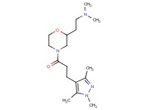 N,N-dimethyl-2-{4-[3-(1,3,5-trimethyl-1H-pyrazol-4-yl)propanoyl]-2-morpholinyl}ethanamine