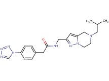 N-[(5-isobutyl-4,5,6,7-tetrahydropyrazolo[1,5-a]pyrazin-2-yl)methyl]-2-[4-(1H-tetrazol-1-yl)phenyl]acetamide