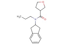 N-(2,3-dihydro-1H-inden-2-yl)-N-propyltetrahydrofuran-3-carboxamide