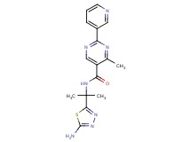 N-[1-(5-amino-1,3,4-thiadiazol-2-yl)-1-methylethyl]-4-methyl-2-pyridin-3-ylpyrimidine-5-carboxamide