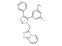 3-{[5-(3-fluoro-5-methylphenyl)-4-phenyl-1H-imidazol-1-yl]methyl}[1,2,4]triazolo[4,3-a]pyridine