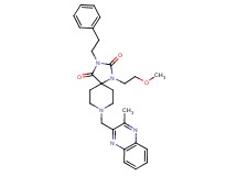 1-(2-methoxyethyl)-8-[(3-methyl-2-quinoxalinyl)methyl]-3-(2-phenylethyl)-1,3,8-triazaspiro[4.5]decane-2,4-dione