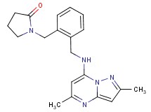 1-(2-{[(2,5-dimethylpyrazolo[1,5-a]pyrimidin-7-yl)amino]methyl}benzyl)-2-pyrrolidinone