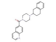 6-{[4-(1,2,3,4-tetrahydro-2-naphthalenyl)-1-piperazinyl]carbonyl}quinoline
