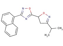 5-(3-isopropyl-4,5-dihydro-5-isoxazolyl)-3-(1-naphthyl)-1,2,4-oxadiazole