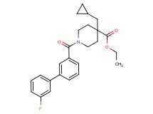 ethyl 4-(cyclopropylmethyl)-1-[(3'-fluoro-3-biphenylyl)carbonyl]-4-piperidinecarboxylate