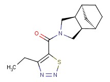 (1R*,2R*,6S*,7S*)-4-[(4-ethyl-1,2,3-thiadiazol-5-yl)carbonyl]-4-azatricyclo[5.2.1.0~2,6~]decane