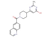 2-methyl-6-[1-(6-quinolinylcarbonyl)-4-piperidinyl]-4-pyrimidinol