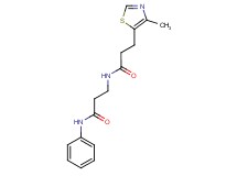 N~3~-[3-(4-methyl-1,3-thiazol-5-yl)propanoyl]-N~1~-phenyl-beta-alaninamide