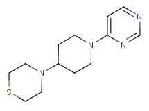 4-(1-pyrimidin-4-ylpiperidin-4-yl)thiomorpholine