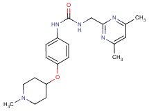 N-[(4,6-dimethylpyrimidin-2-yl)methyl]-N'-{4-[(1-methylpiperidin-4-yl)oxy]phenyl}urea